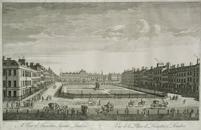 View of Leicester Square, 1753 by Thomas Bowles